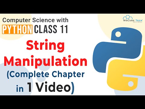 Full Chapter- String Manipulation in Python | ONE SHOT | Strings in Python Class 11 Computer Science