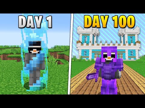 I Survived 100 Days in a 1x1 WORLD BORDER...