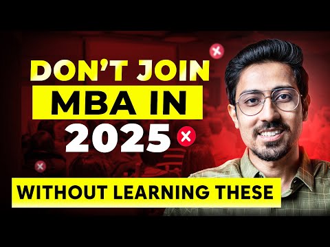 5 Skills every average student must learn before MBA in 2025 | Pre MBA Skills + Resources