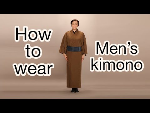 How to wear men's kimono, comfortably.