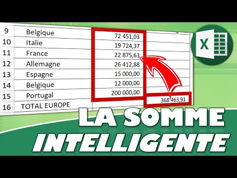 Create a smart and dynamic sum in Excel without VBA