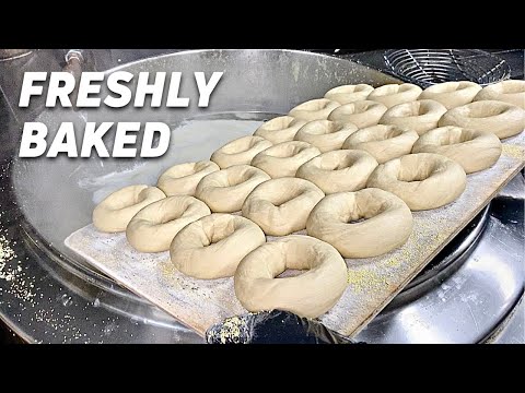 FRESH BAGELS | Breakfast Sandwiches | How Bagels are made | Los Angeles Food