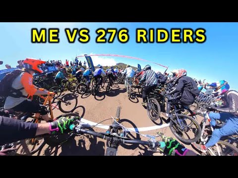 Can I Overtake EVERYONE in CRAZIEST Mass Start Downhill Race!