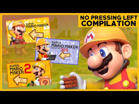 All Super Mario Maker WITHOUT PRESSING LEFT Compilation!