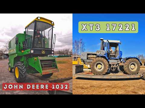 Комбайн John Deere 1032 на Київщину та трактор ХТЗ 17221 у Дубровицю: Велика подорож!