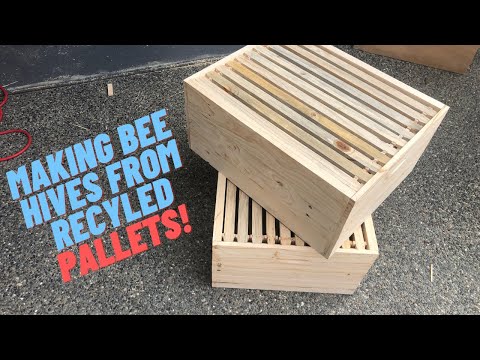 2. How do you make 10 frame bee hives from RECYCLED PALLETS?