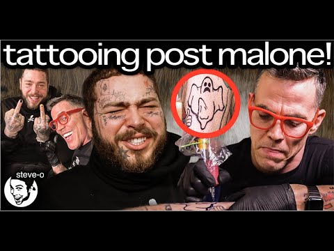 Post Malone and Steve-O TATTOO EACH OTHER! | Steve-O
