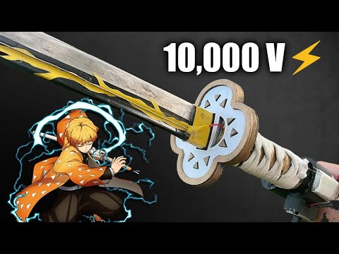 Making Zenitsu's Katana with Actual Electricity | Demon Slayer