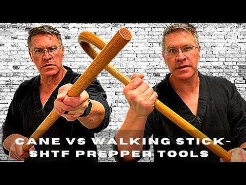 Self defense cane vs walking stick, which is the better SHTF Prepper Tool?