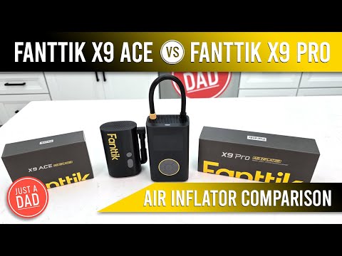 Fanttik X9 Ace vs X9 Pro Air Inflator COMPARISON