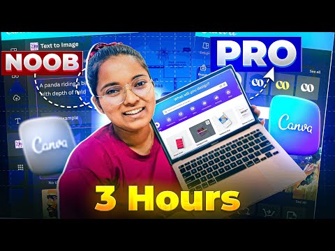 Canva FULL COURSE For Beginners 2025 | How to Use Canva Like PRO [3 Hours FREE] 🚀