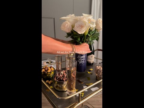 New Years Eve Bar Cart