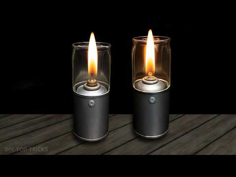 How to make the most unique oil lamp from an empty paint can