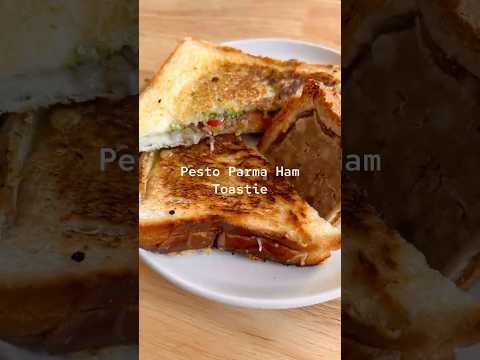 Pesto Parma Ham Toastie #cooking #food #cookingvideo #recipe