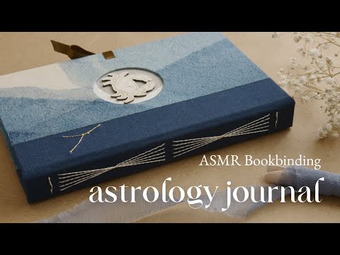 I made an astrology journal for deeper self-discovery ⟡ ASMR bookbinding