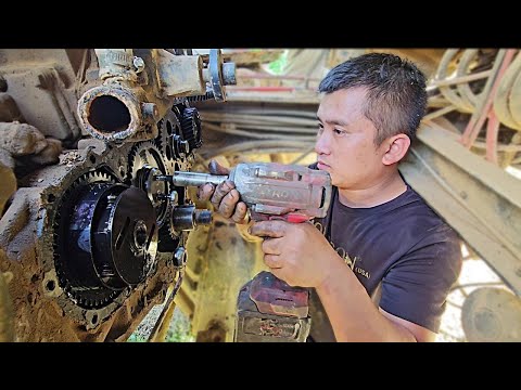 86km Rescue Journey To Replace Broken Engine Intermediate Gear For Truck In The Middle Of The Field