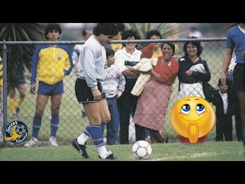 The invisible in Maradona's warm-ups, training and skills