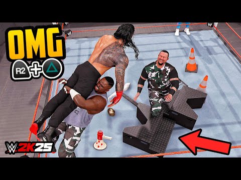 Brutal Moves on Steel Steps in WWE 2K25!
