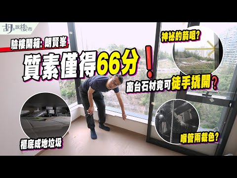 🤯朗賢峯: 驗樓🤯質素僅得66分❗️窗台石材竟可徒手撬開❓業主不滿執修進度｜胡‧說樓市