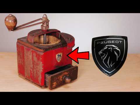 1950s PEUGEOT Coffee Grinder Restoration – I Used It to Make Pistachio Chocolate!