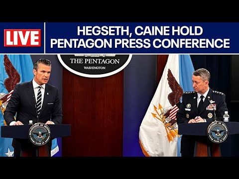 Sec. Hegseth, Gen. Caine hold Pentagon press conference