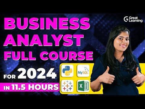 Business Analyst Full Course for 2024 | Business Analytics | Business Analyst Training for Beginners
