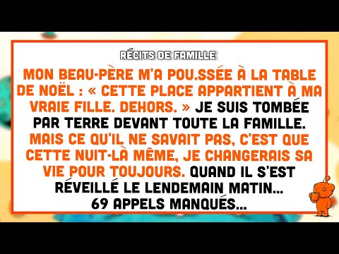 Mon beau-père m'a pou.ssée à la table de noël : « Cette place appartient à ma vraie fille. Dehors. »