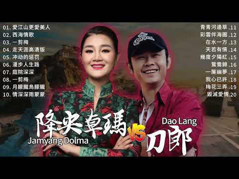 【经典老歌】刀郎 Dao Lang－降央卓玛 Jamyang Dolma：愛江山更愛美人／西海情歌／一剪梅／走天涯高清版／冲动的惩罚／漫步人生路 | Tibetan Chinese Songs