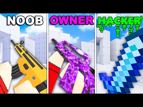 NOOB vs OWNER vs HACKER Loadouts in Rivals!