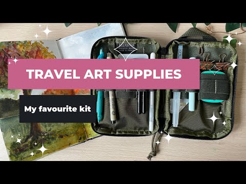 Travel Art Supplies Kit | My favourite kit for sketching on the go