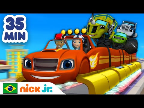 Blaze e os Monster Machines | 40 minutos dos melhores momentos da temporada 1 – Parte 2 | Nick Jr