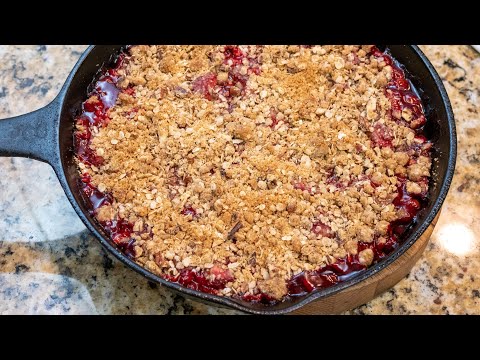 Homemade Strawberry Crisp From Scratch!