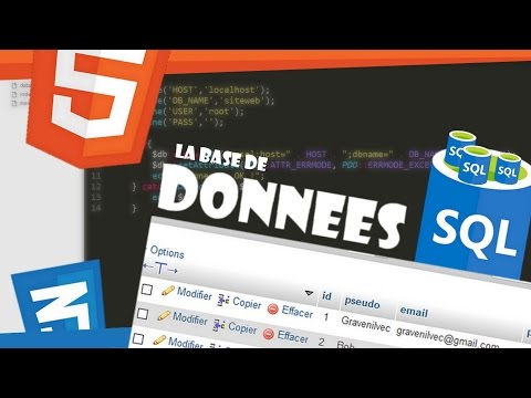 LA BASE DE DONNEES - CREER UN SITE WEB ? #7
