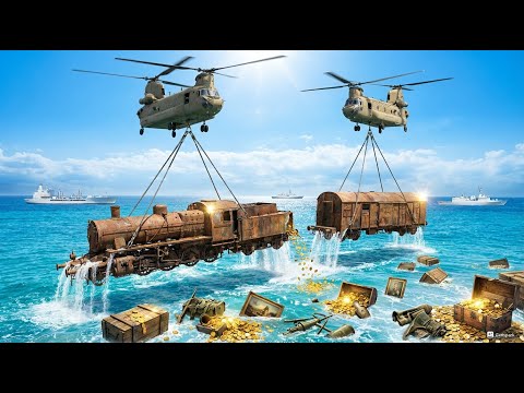 Crazy Restoration: 300 Tons of Nazi Gold Train Abandoned 80 Years Underwater – FULL ASMR Rebuild!