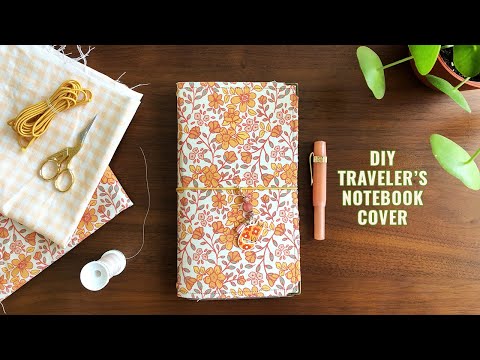 Fabric Traveler’s Notebook Cover Tutorial | No Sew!
