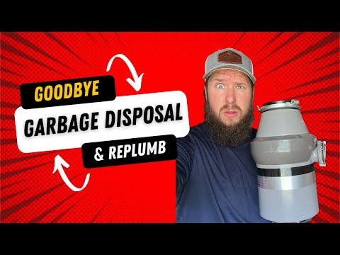 How to Remove your Garbage Disposal and Replumb sink step by step.