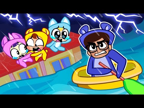 Learn Flood Safety Rules! 🏠🌊 Funny Kids Songs And Nursery Rhymes😍