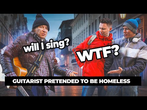 THE GUITARIST PRETENDS to be HOMELESS and pranked STREET MUSICIANS part1