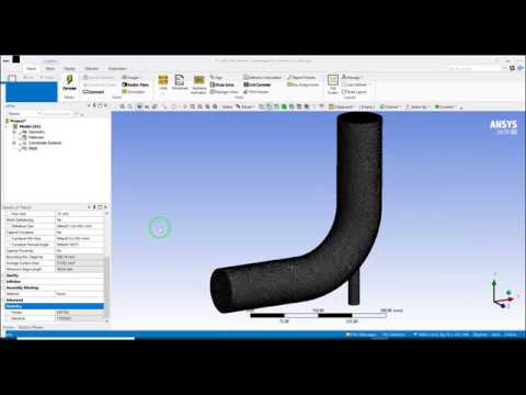 Fluent First Tutorial (Heat Transfer Mixing Elbow) - Part 2 of 4