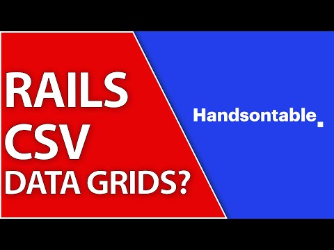 CSV Data Grid Speedrun in Ruby On Rails 7