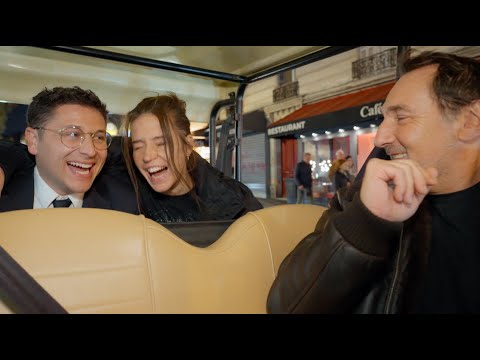 Loris Giuliano & Adèle Exarchopoulos & Gilles Lellouche en balade