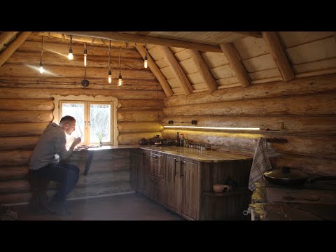 Building a Dream Log Cabin. Furnishing the House
