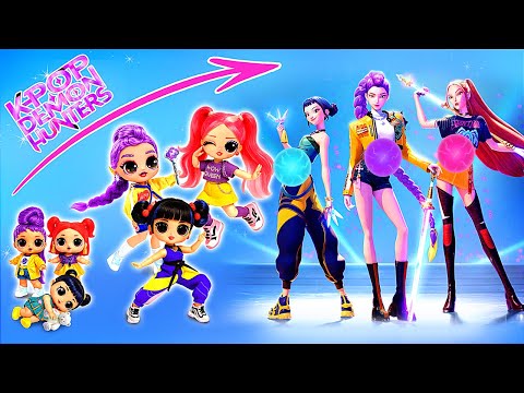 Golden K-Pop Demon Hunters sisters grow up! LOL OMG DIYs