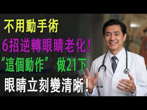 眼睛乾澀、老花、視力模糊？6個「免費」護眼法，比吃葉黃素更有效！