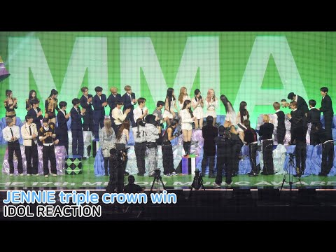 Idols react to Jennie's win (aespa IVE ADP BND RIIZE NCT WISH KiiiKiii ALPHA DRIVE ONE) 251220