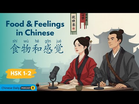 HSK 1–2 | 中文口语练习 | Talking About Food and Feelings in Chinese