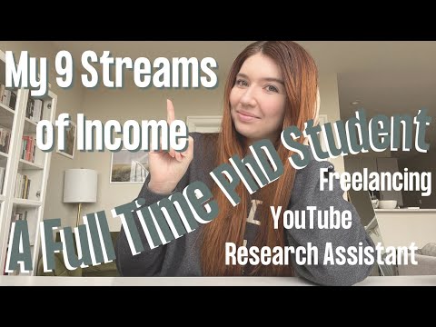 My 9 Streams of Income as a Full Time PhD Student, YouTuber, Founder of Accepted Consulting, etc