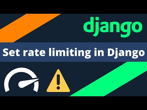 Enforce rate limiting within your Django applications