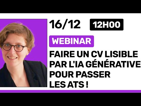 🎤 Faire un CV lisible par l'IA générative pour passer les ATS !