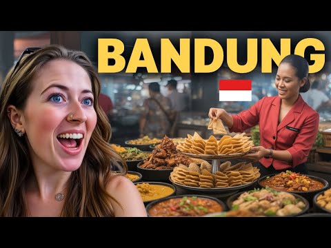 Trying Bandung Street Food with Locals 🇮🇩 Indonesia Food Vlog